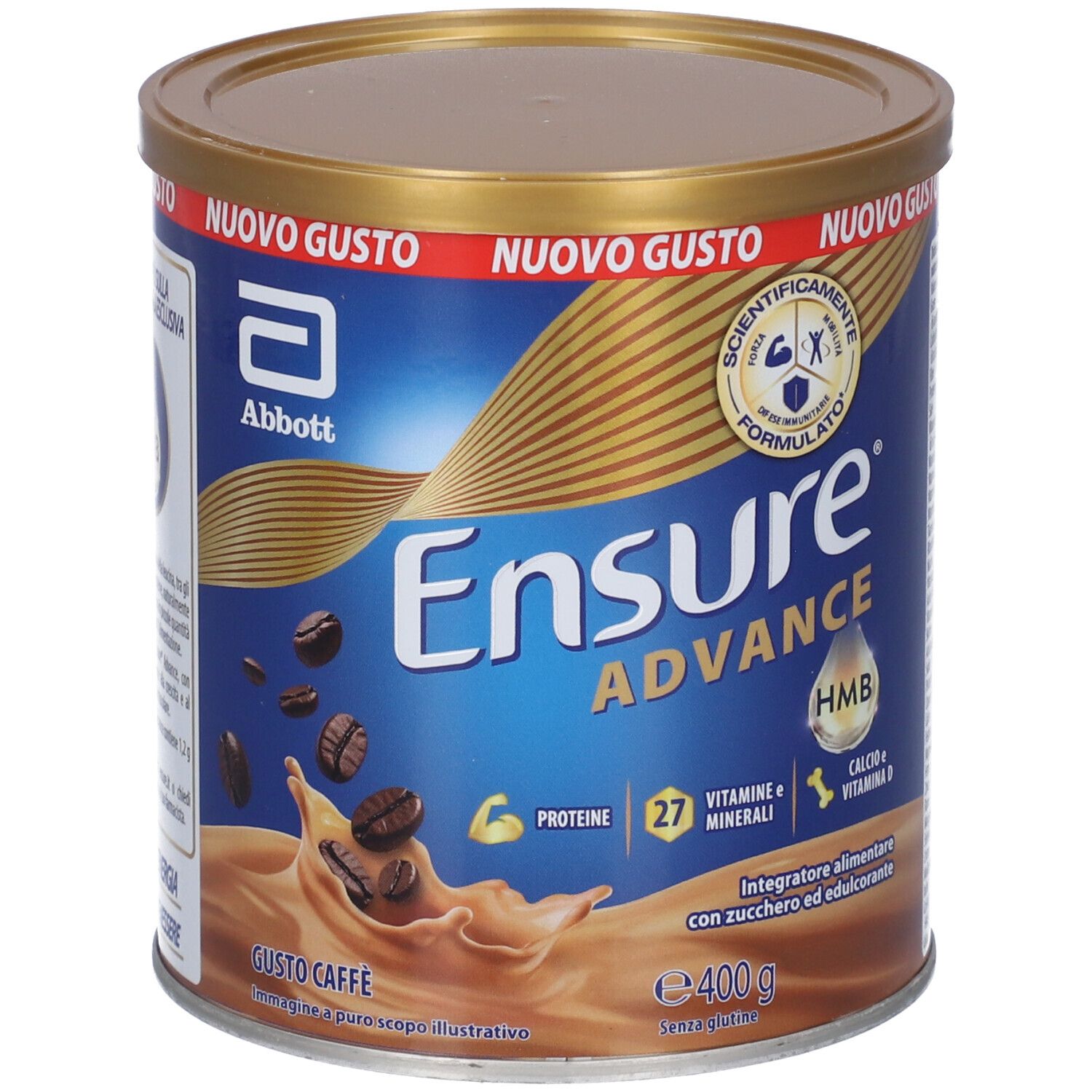 Ensure Advance Caffe' 400 G Senza Glutine Con Zucchero Ed Edulcorante