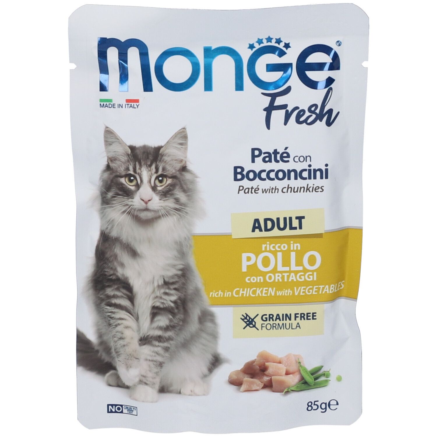 _Monge_ Monge Fresh Cat Pollo Ortaggi 85 G Mangime