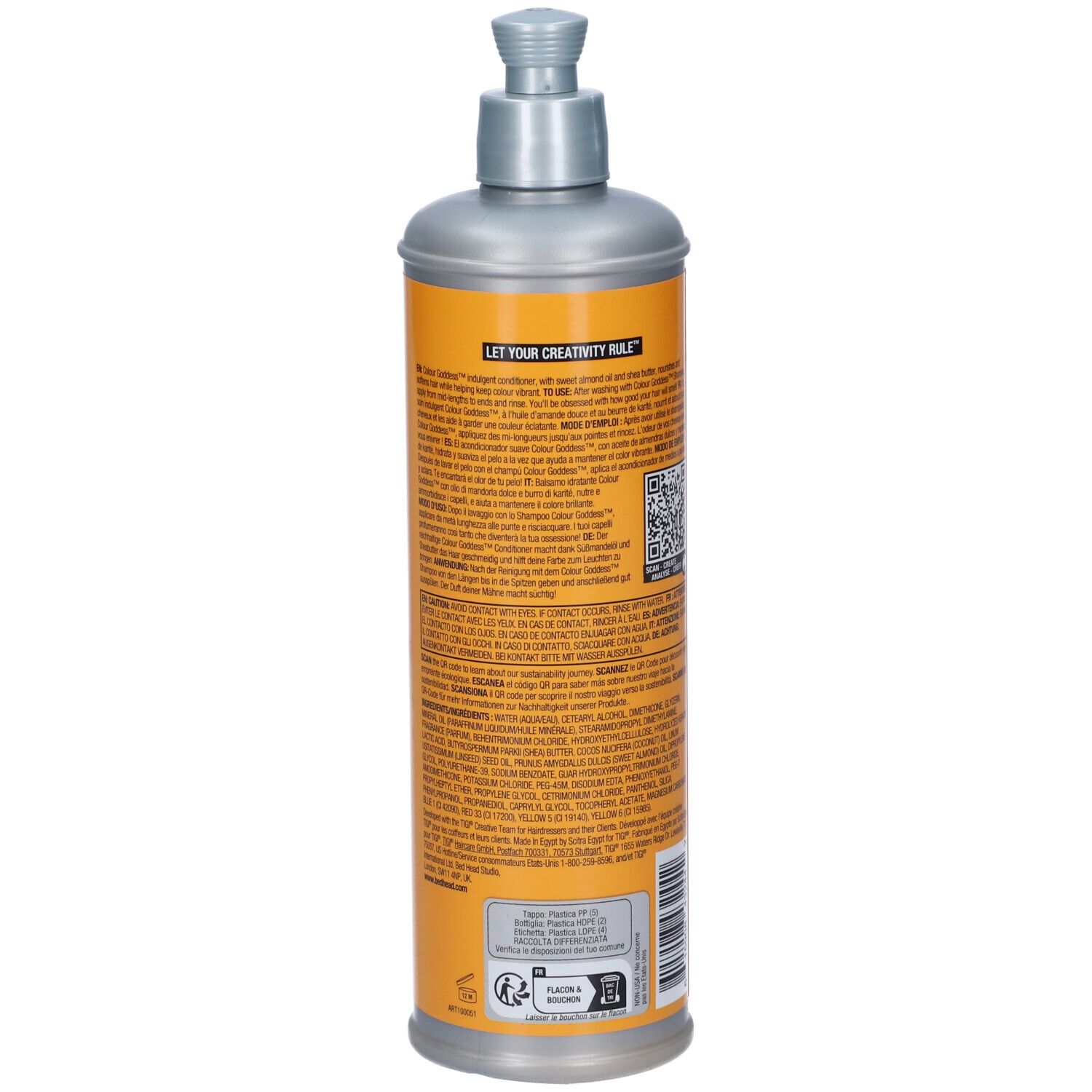 Bed Head TIGI Curls Rock Hydrating Shampoo, 400ml Flasche mit Pumpspender.