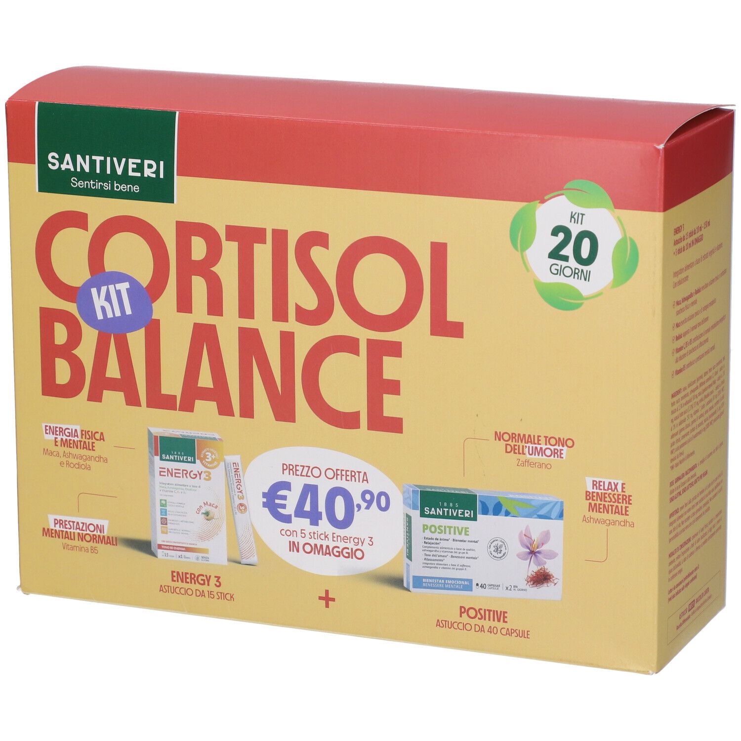 Kit Cortisol Balance Capsule Positive + Energy Stick