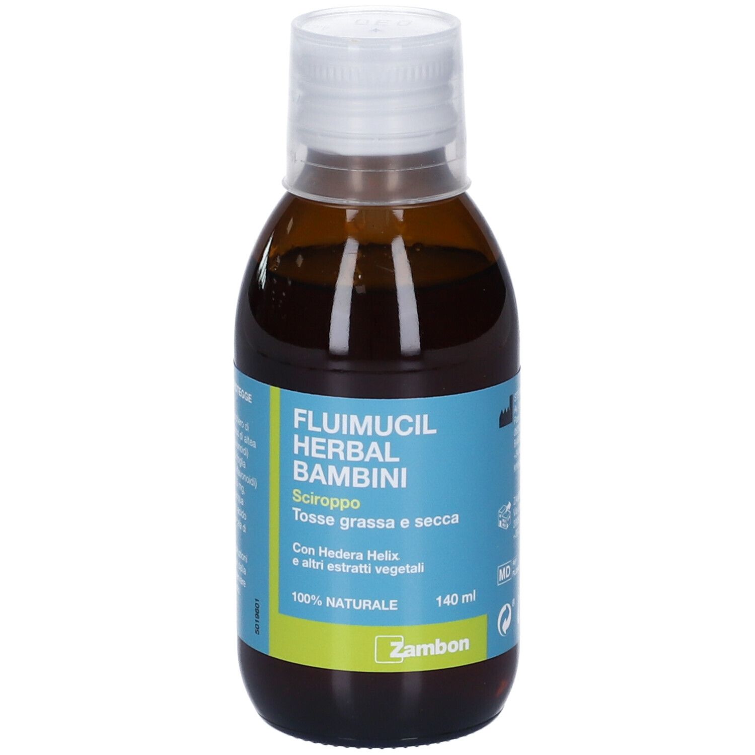 Zambon Italia - Zambon Fluimucil Herbal Bambini Sciroppo Tosse Grassa E Secca 140 Ml Aroma Fragola E Miele Senza Glutine Senza Lattosio - Immagine 7