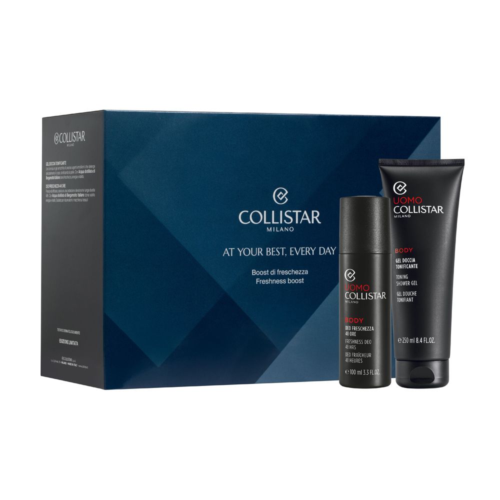 Collistar Cofanetto Gel Doccia Tonificante 250ml + Deo Freschezza 48 Ore Spray + Pochette