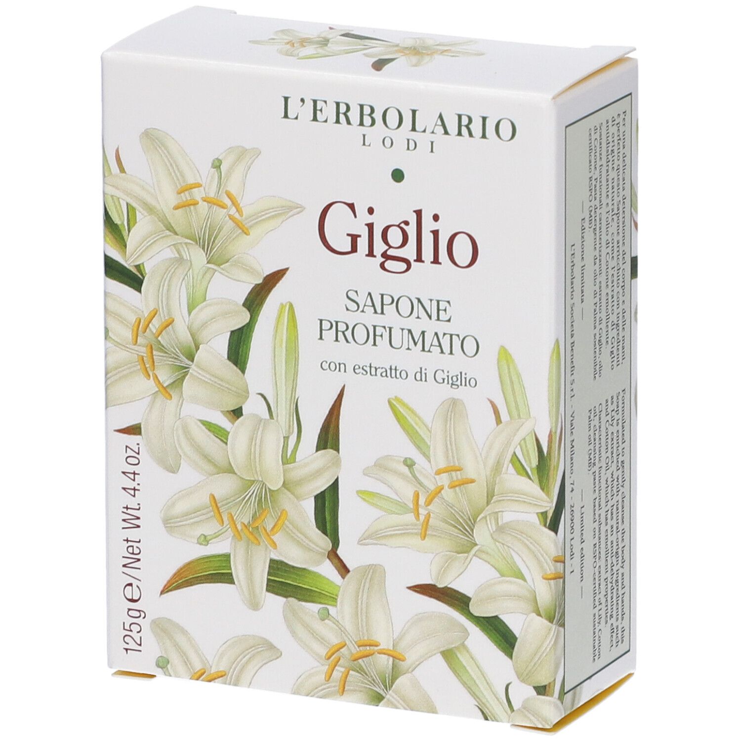 L'Erbolario - Sapone profumato Giglio con fiore in rilievo 125 gr - Immagine 3