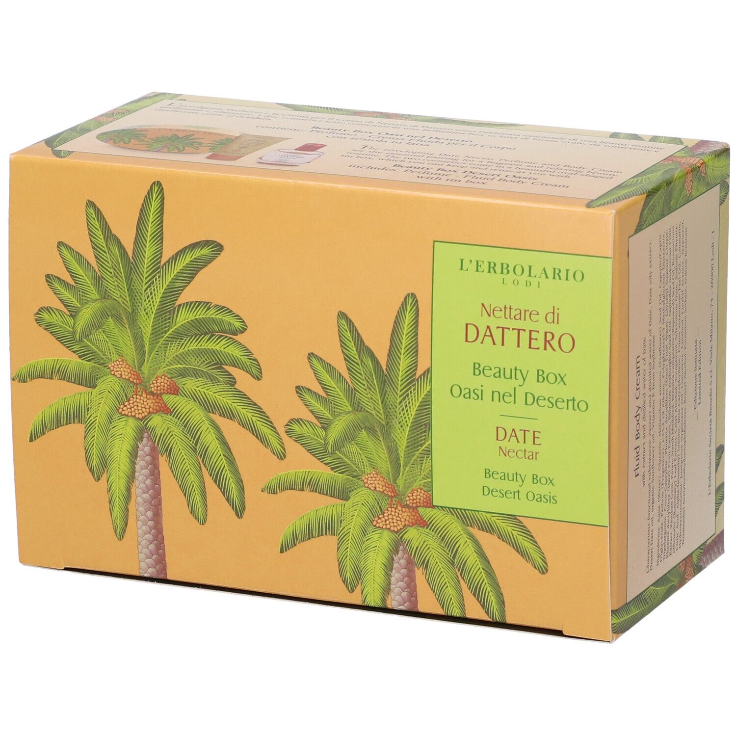 L'erbolario Beauty Box Nettare Di Dattero Oasi Nel Deserto Profumo + Crema Fluida Corpo 1 Pz Set