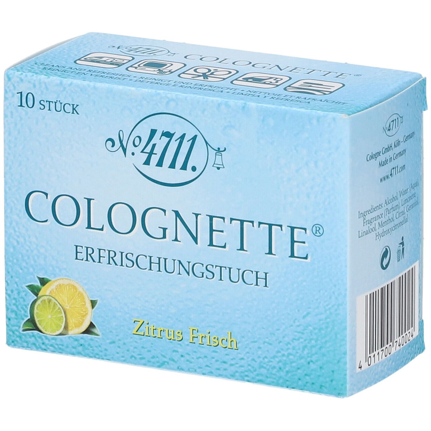4711 Echt Kölnisch Wasser - Colognette Erfrischungstücher