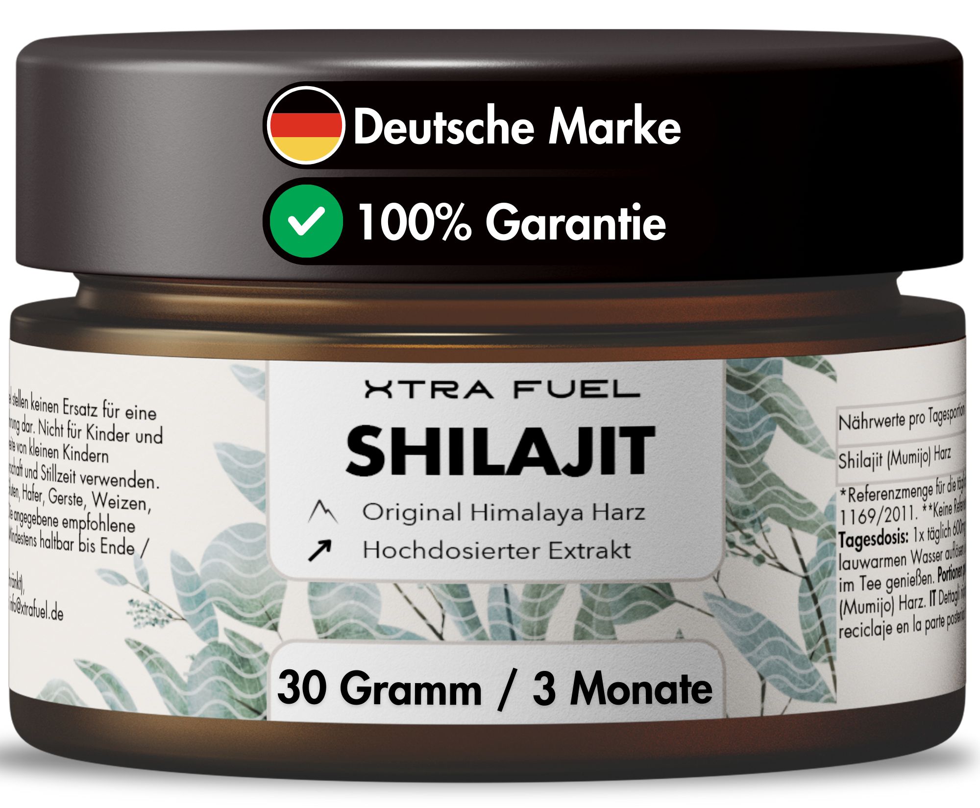 XTRA FUEL Shilajit Harz - Original Himalaya Mumijo 30.000 mg