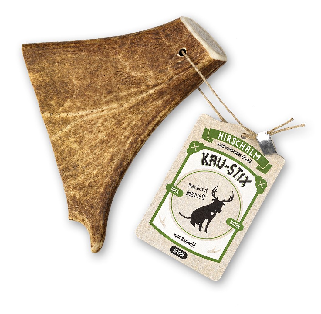 Hirschalm Kau-Stix Damhirsch M, Kauknochen für Hunde 1 St
