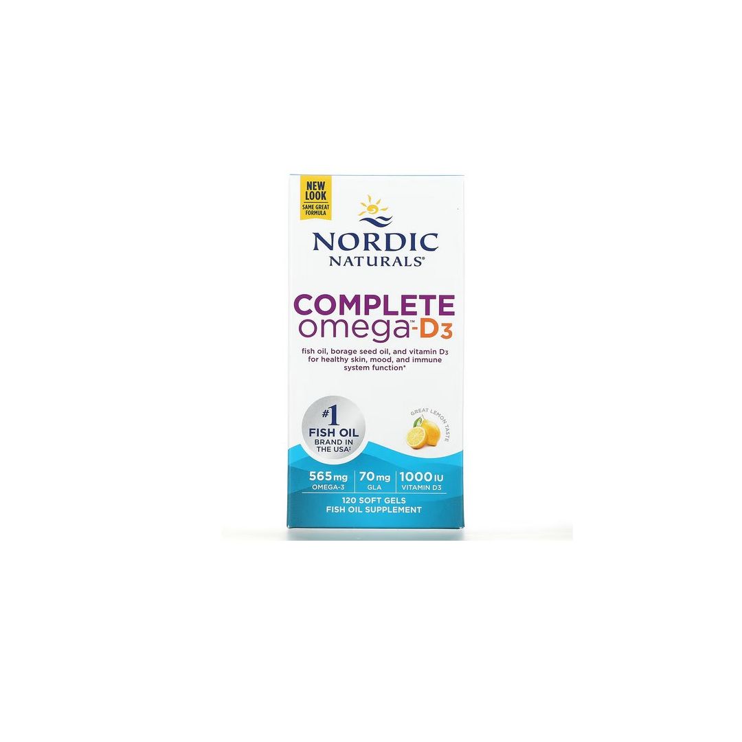 Nordic Naturals Komplettes Omega-D3 565 mg Zitrone 120 St