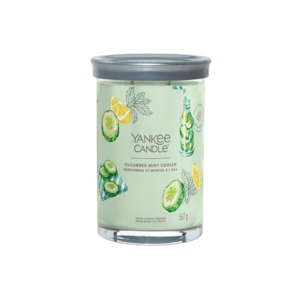 Yankee Candle Signature Tumbler Candela Profumata Cucumber Mint Cooler 567 g