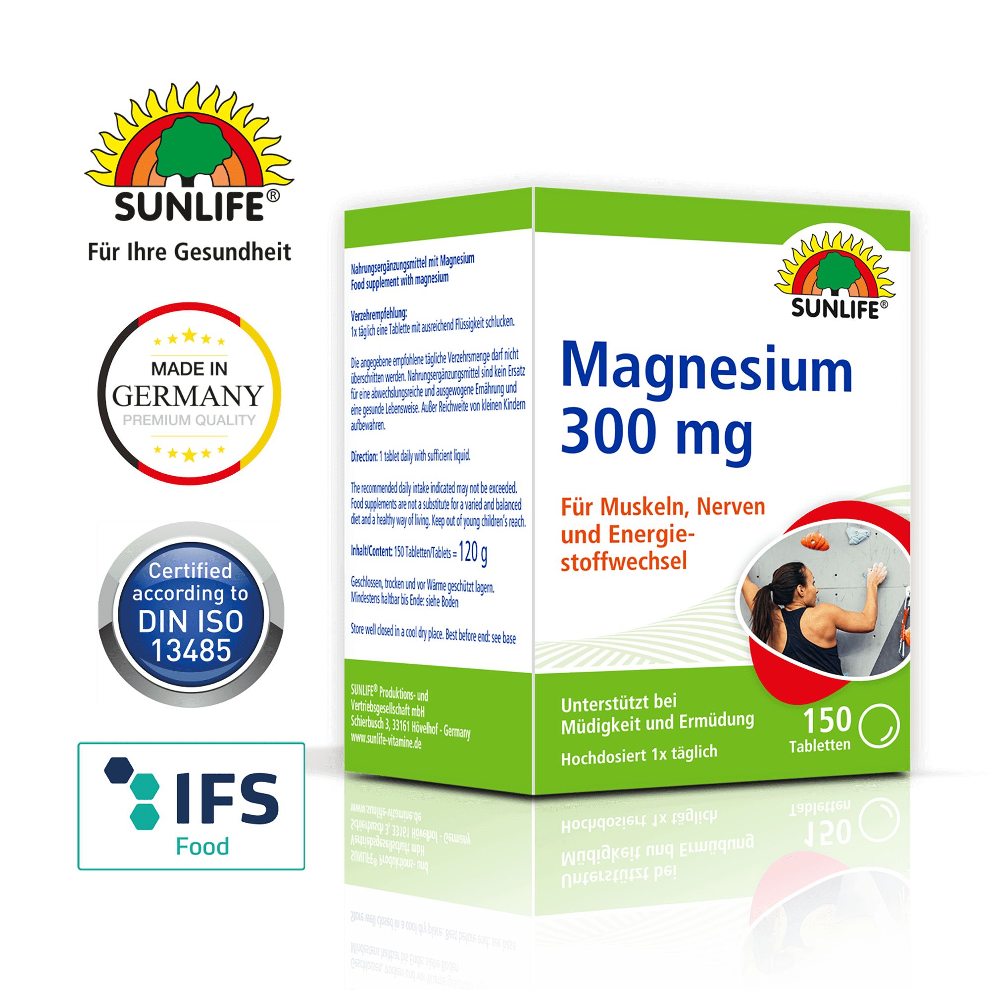 SUNLIFE® Magnesium 300 mg Tabletten