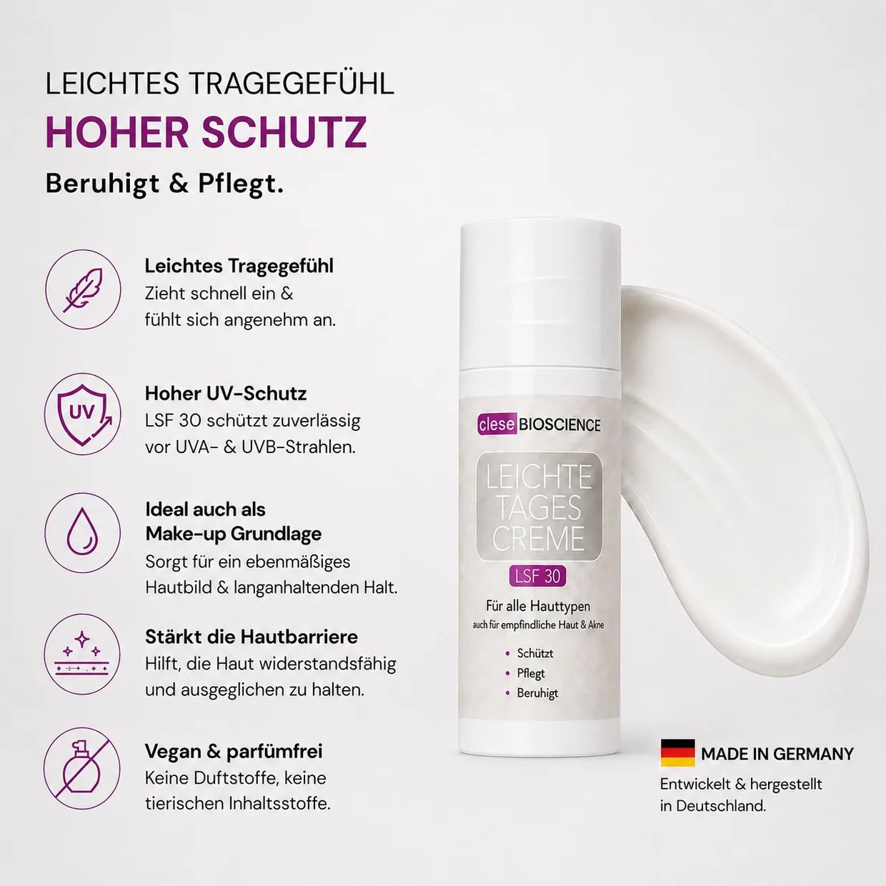 Leichte Tagescreme LSF 30