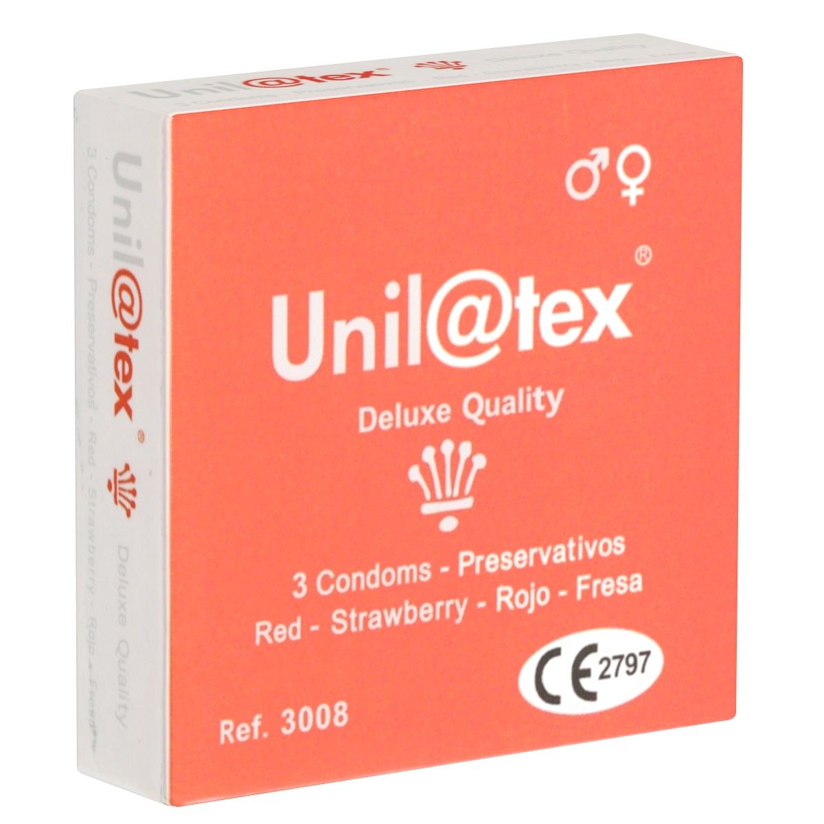 Unilatex *Red - Strawberry Aroma* 3 St Kondome