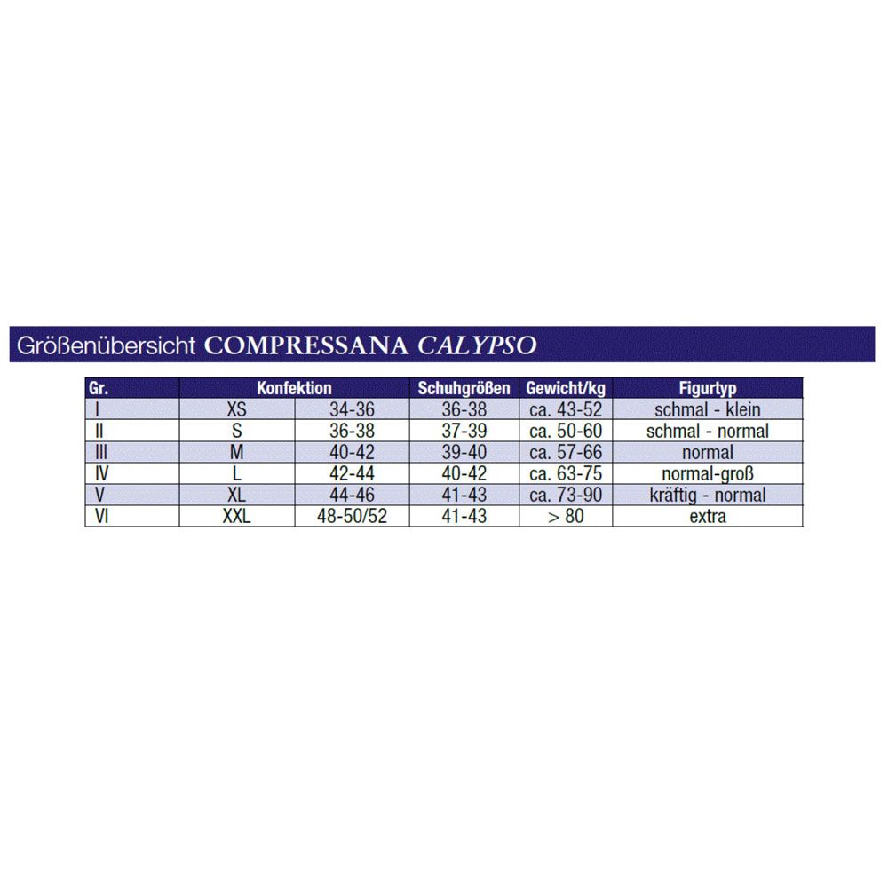 Compressana Calypso 140den St.Str.H.Größe 3 nachtblau