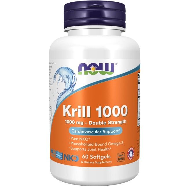 Now Foods Krill 1000 mg doppelte Stärke 60 Pc