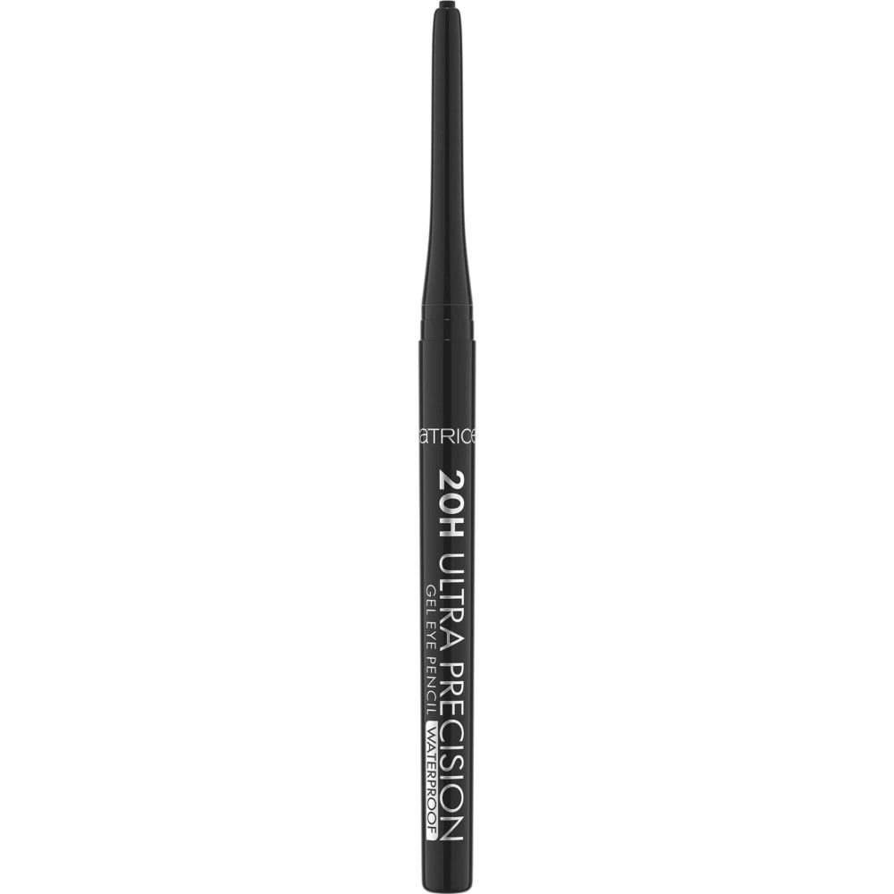 Schwarzer Augengelstift. Aufschrift: 20H Ultra Precision Gel Eye Pencil Waterproof. Marke: Catrice.