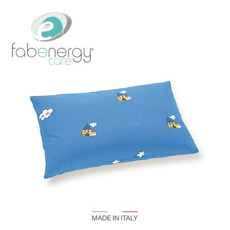 FABE Cuscino ortopedico school antiacaro Greensphere® con federa azzurra