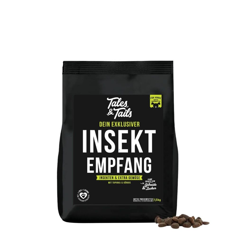 Tales & Tails Dein exklusiver InSektempfang - Softes Trockenfutter mit Insekt