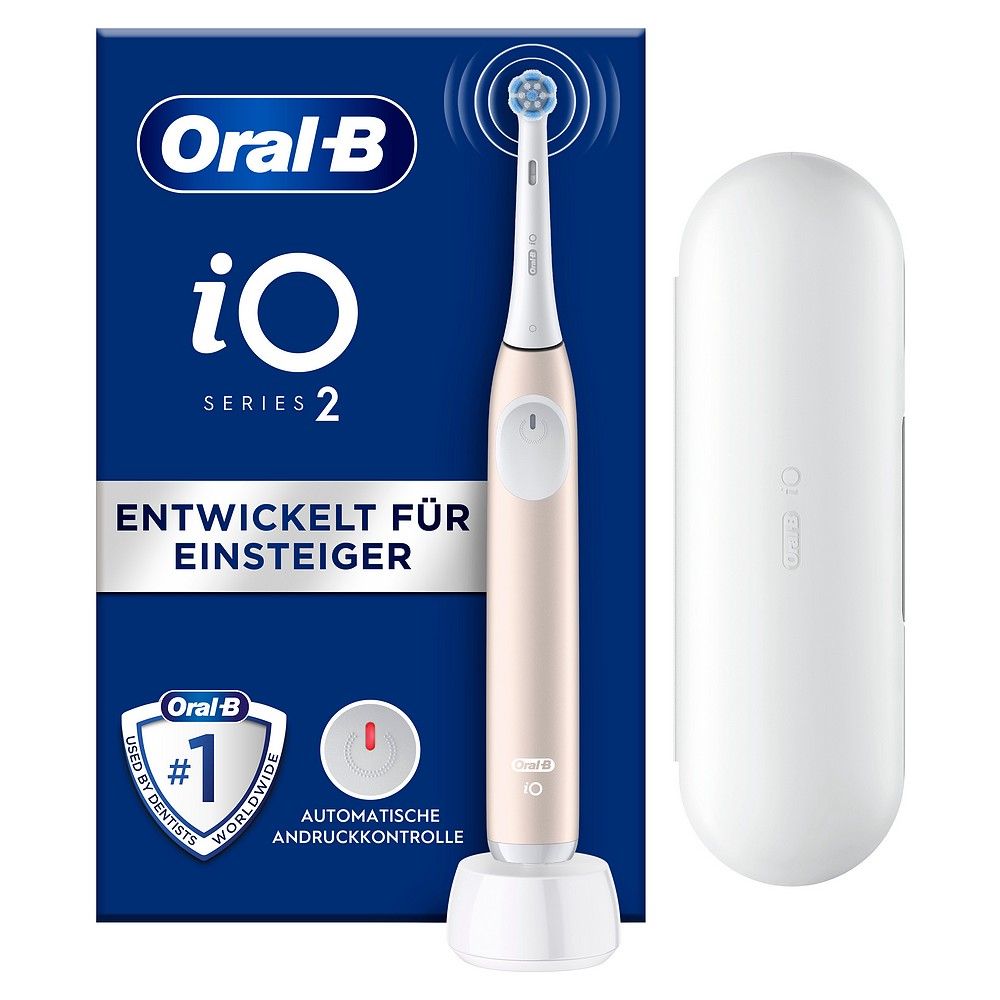 Oral-B iO Series 2 Elektrische Zahnbürste, Calm Pink 1 Pc