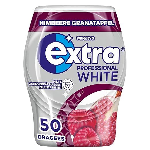 EXTRA PROFESSIONAL White Kaugummi Dose Himbeere Granatapfel