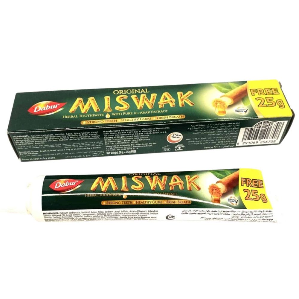 Dabur - Miswak Original Zahnpasta 50g + 25g