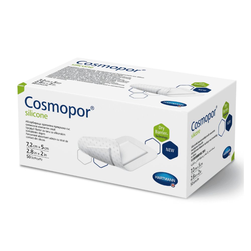 Cosmopor silicone 20x10cm 25 St Auflage