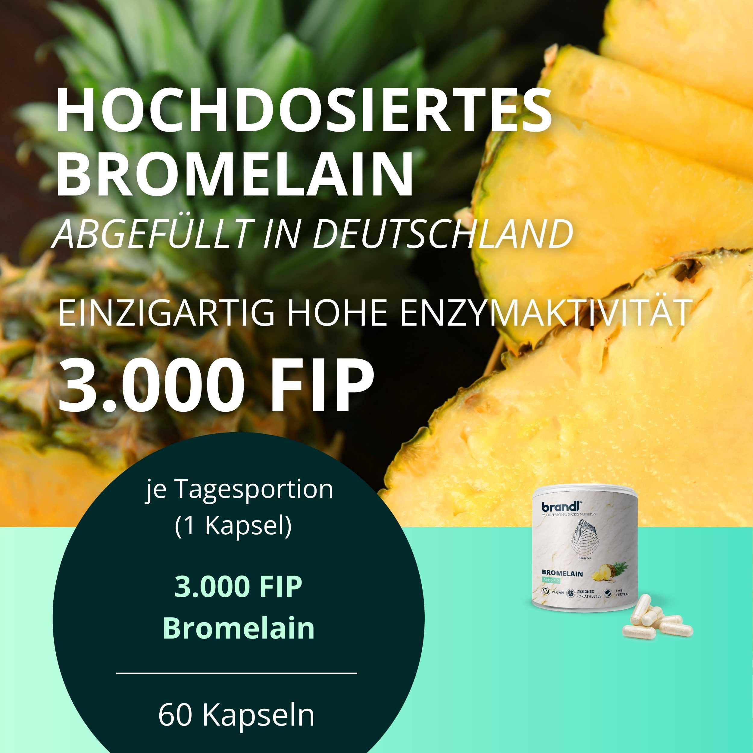 brandl® Bromelain | Enzyme aus der Ananas 60 St Kapseln