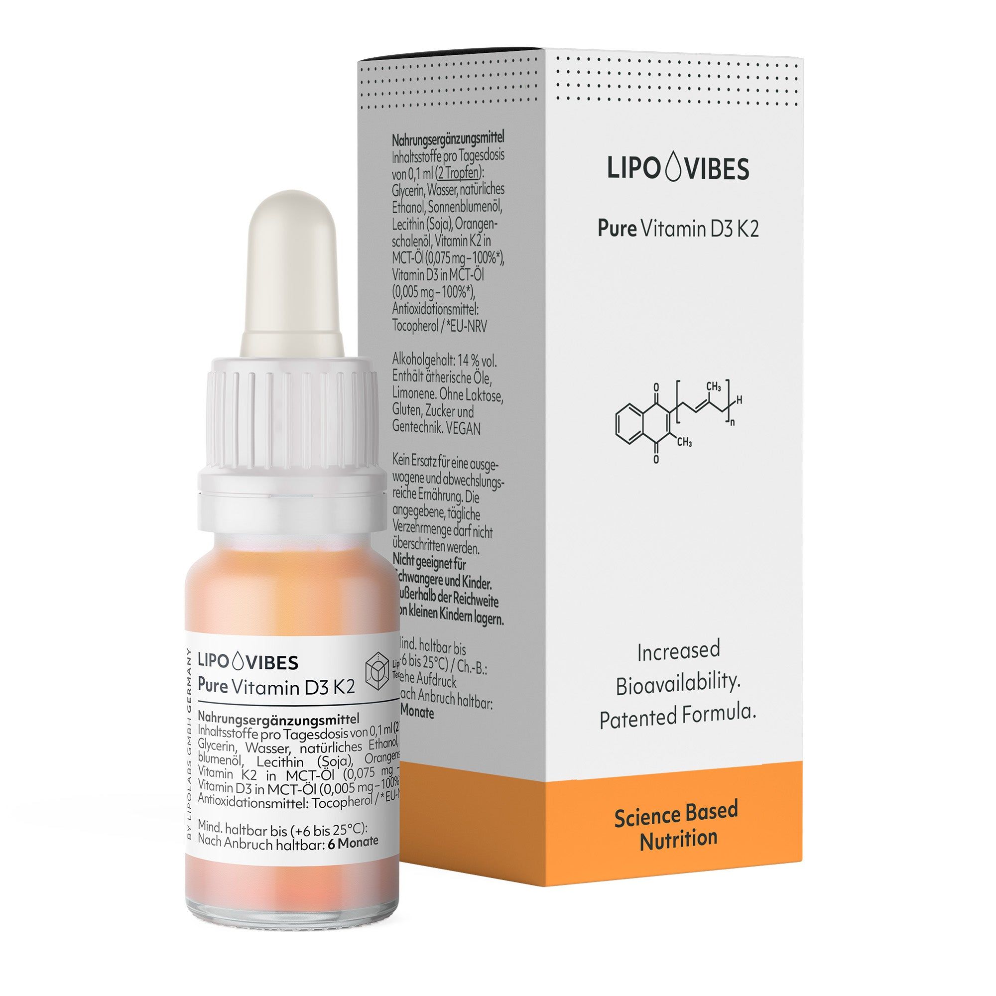 LipoVibes Vitamin D3 K2 - „Sonnenvitamin“ mit wichtiger Funktion