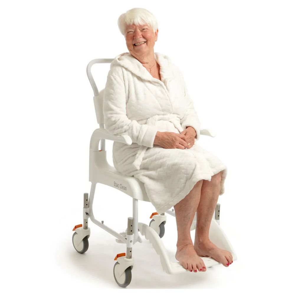 Etac CLEAN Dusch- und Toilettenrollstuhl höhenverstellbar 47,5 cm - 60 cm