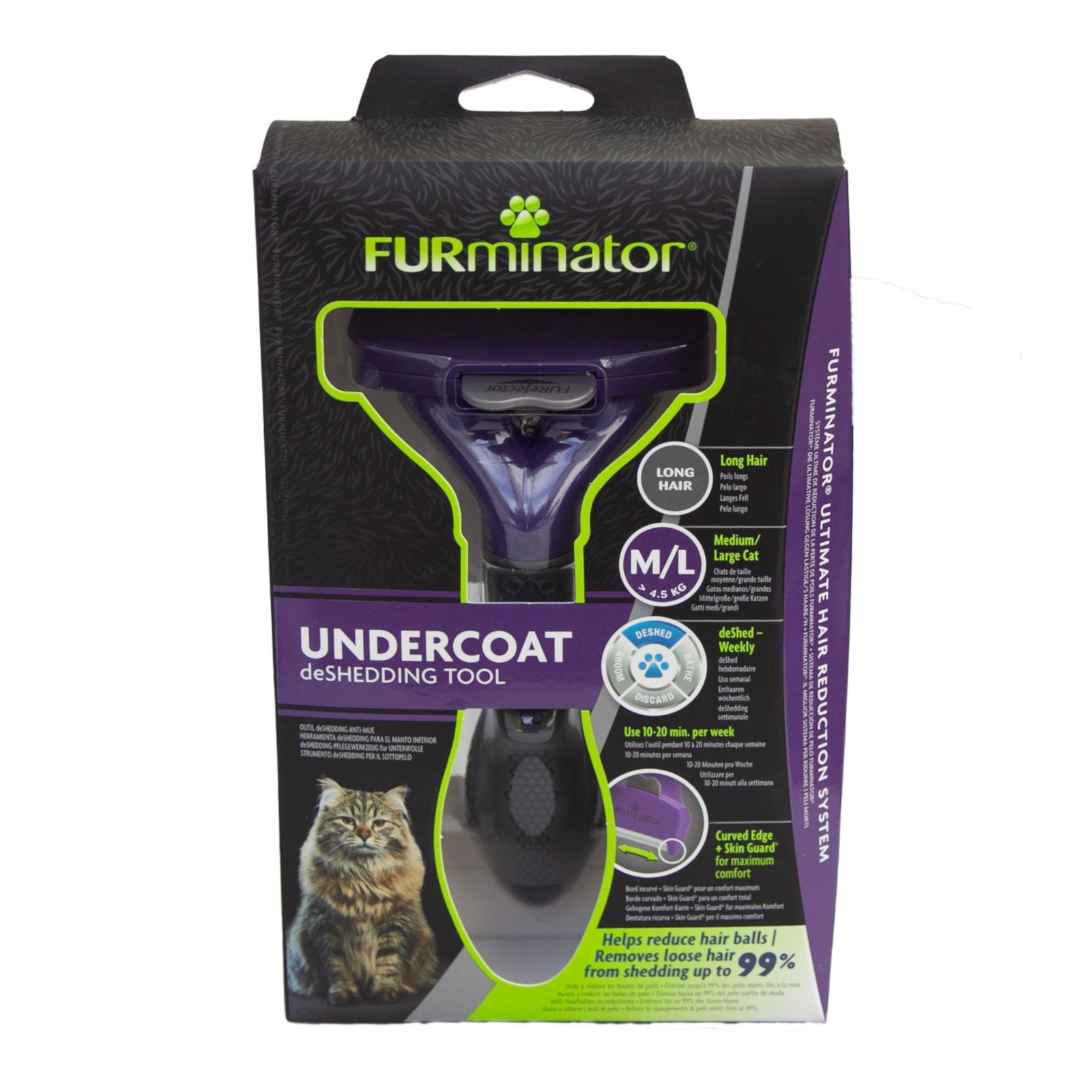 FURminator für langhaarige große Katzen - Pflegewerkzeug