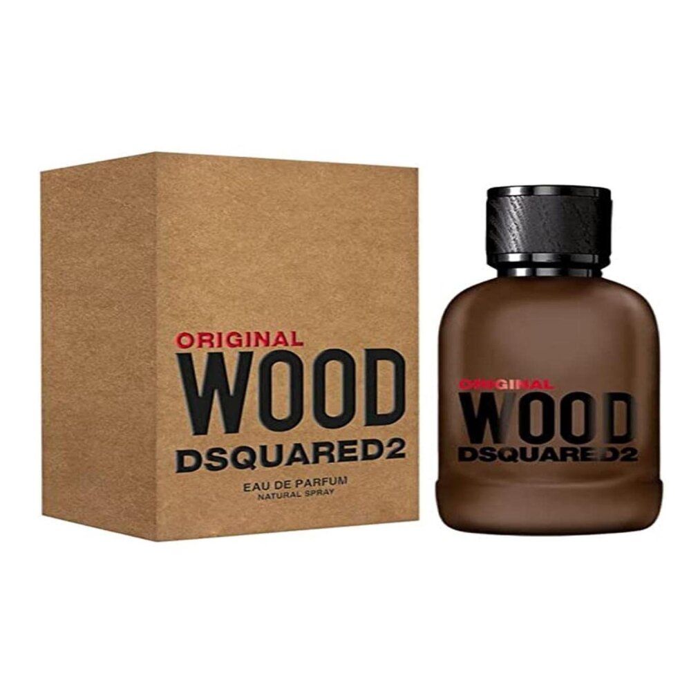 Dsquared2 Wood Original Eau de Parfum Flakon und Verpackung.