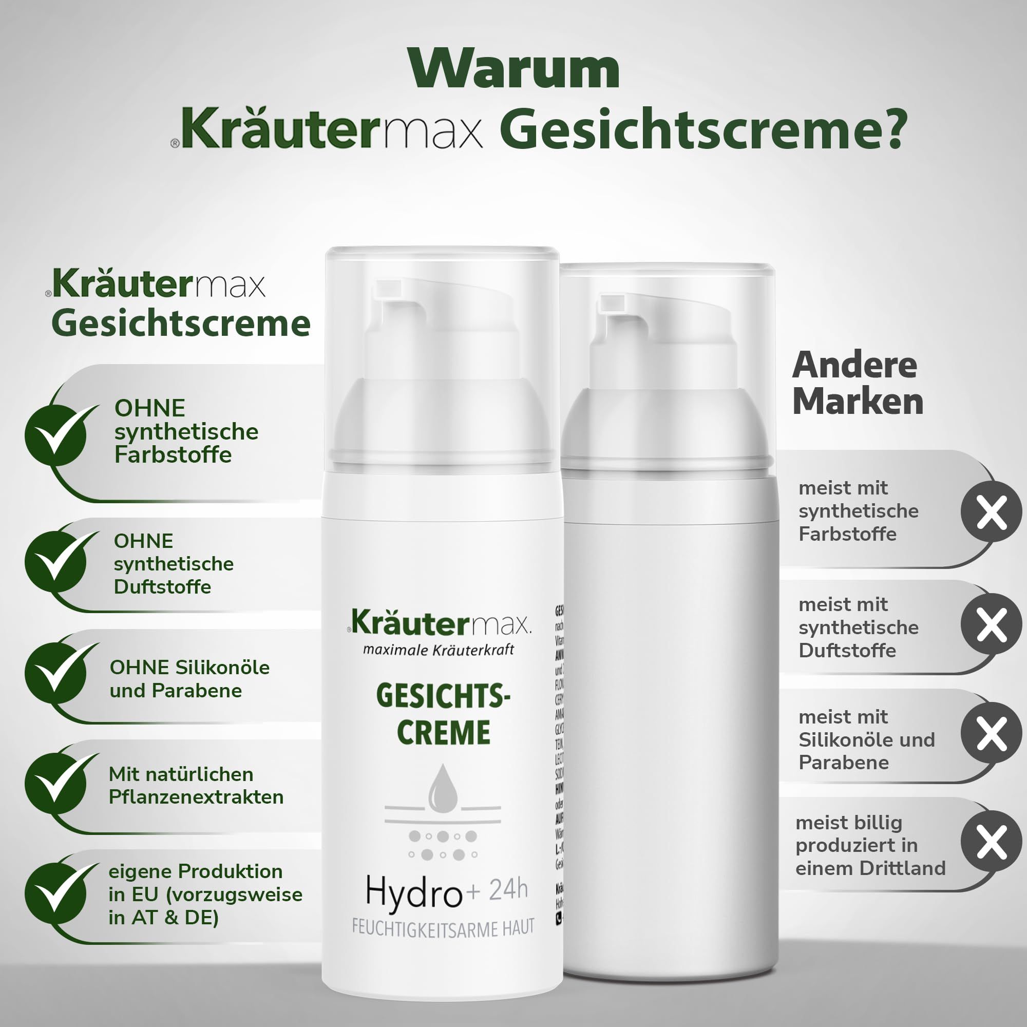 Kräutermax Gesichtscreme Hydro plus 24h