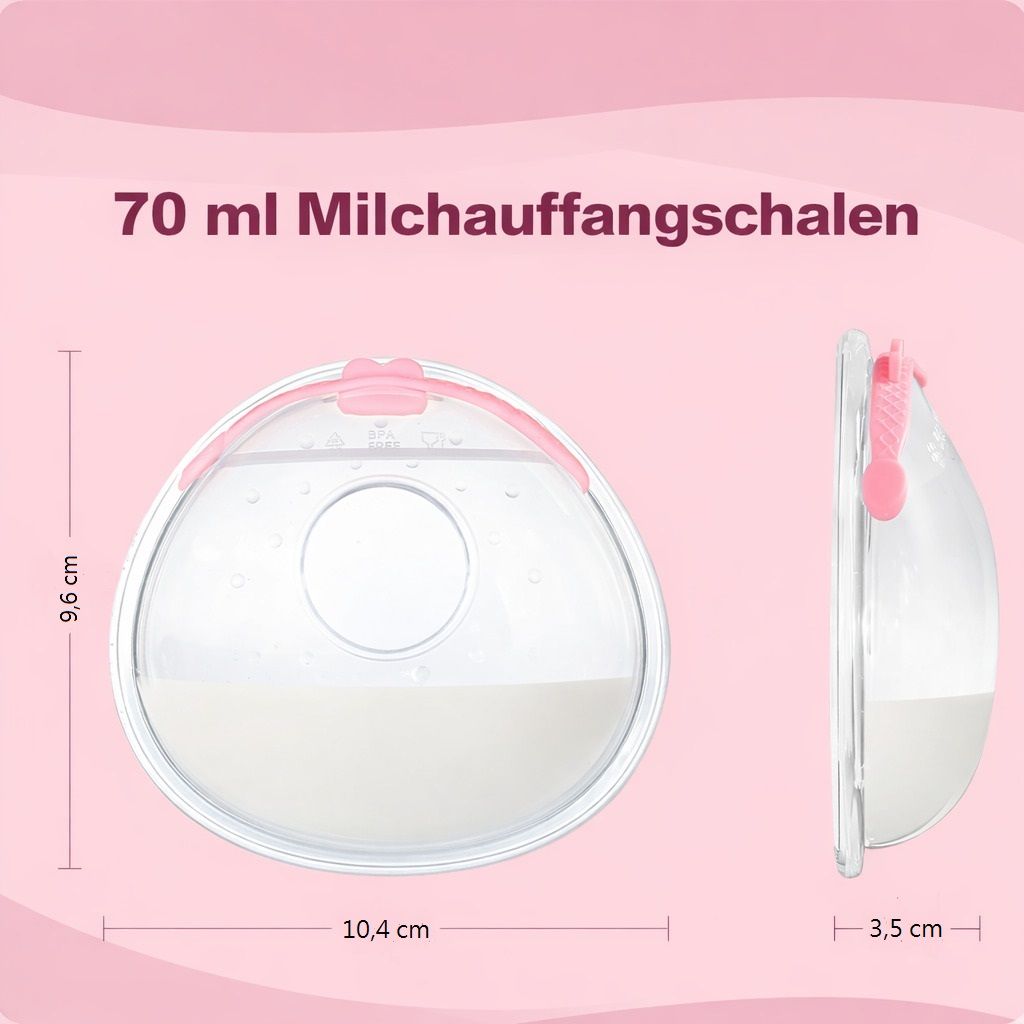 Milchsammler Silikon mit Deckel, BPA frei, wiederverwendbar & auslaufsicher