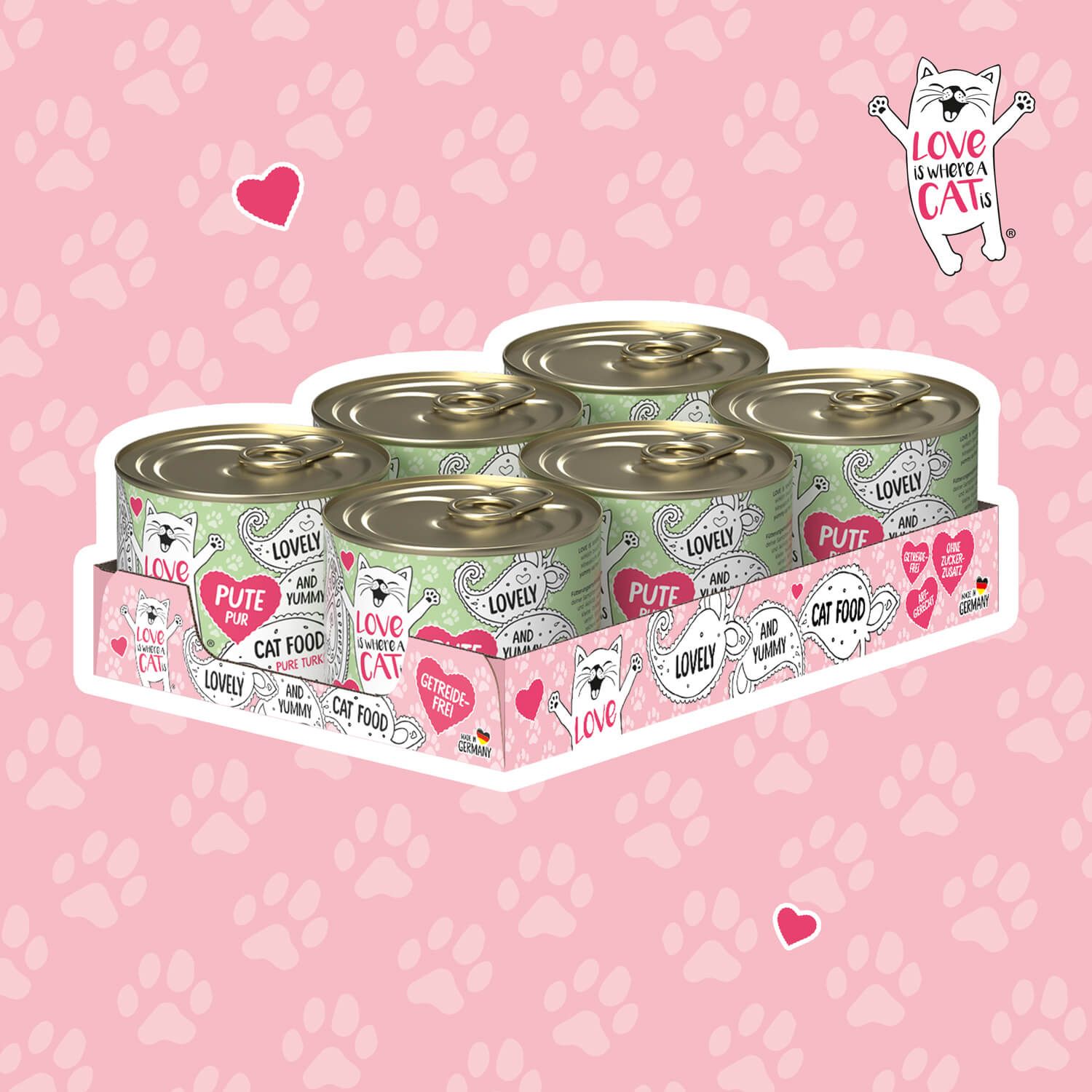 Love is where a cat is® Pute pur