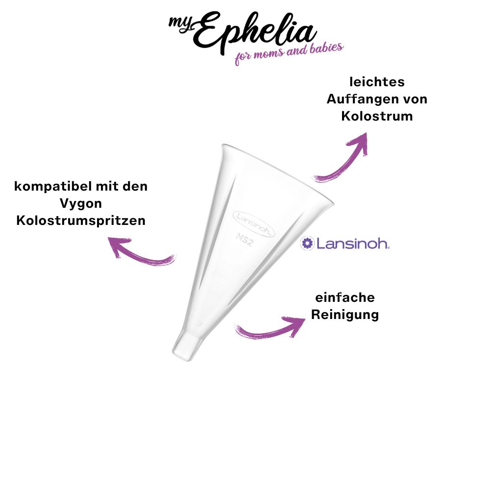 myEphelia Kolostrumspritze 10er Set mit Trichter
