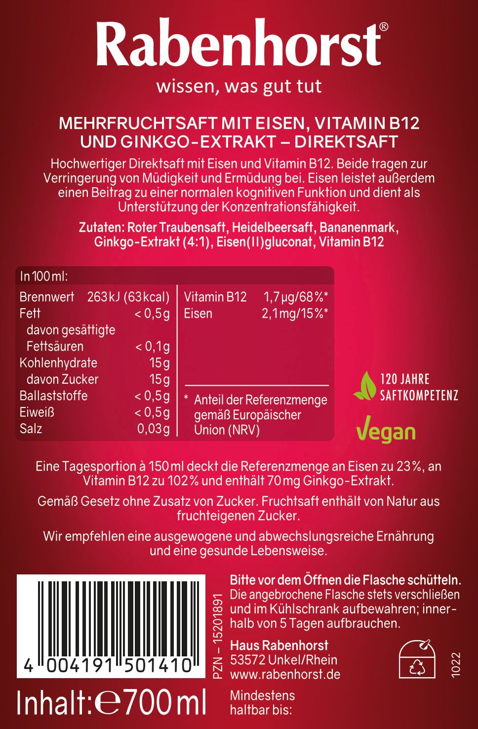 Rabenhorst Für die Konzentration