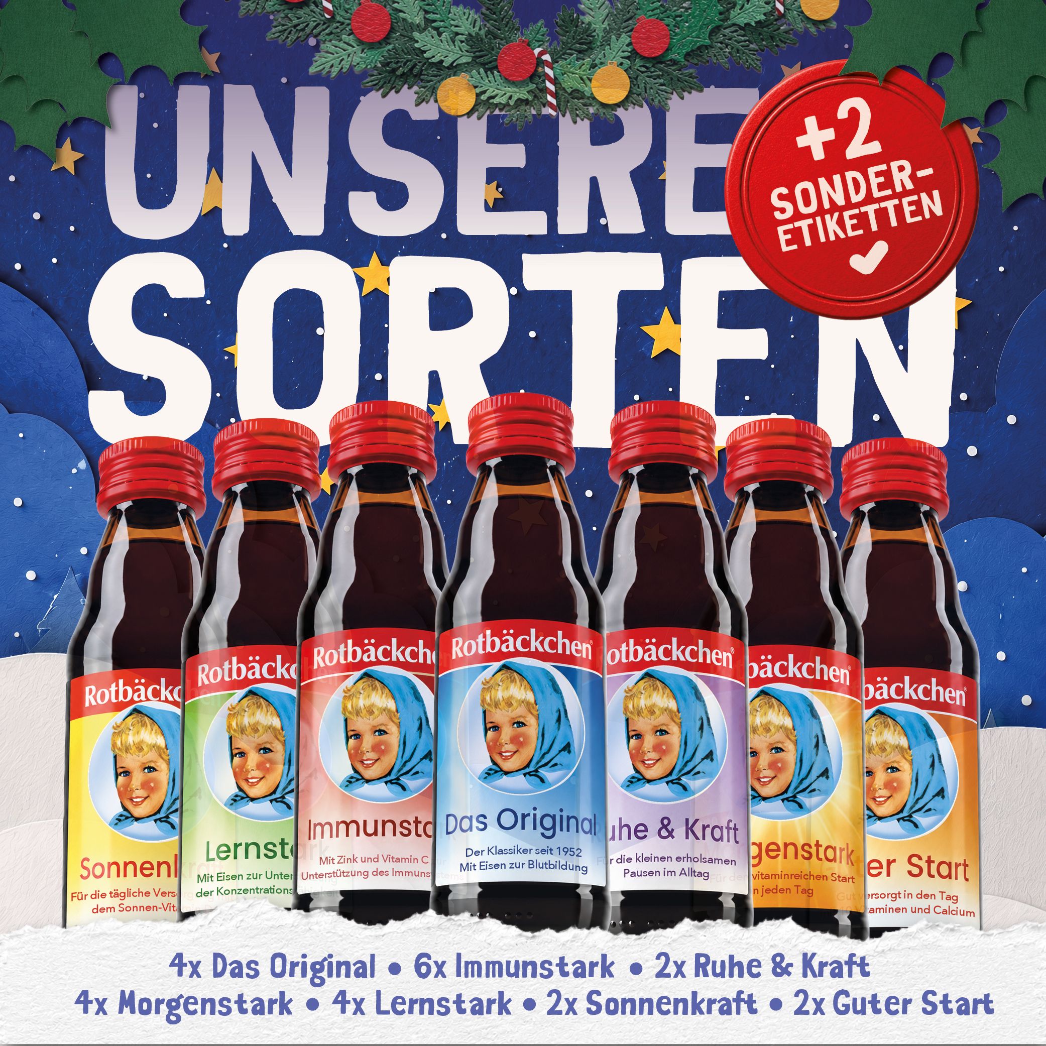 ROTBÄCKCHEN Saft Adventskalender 2026