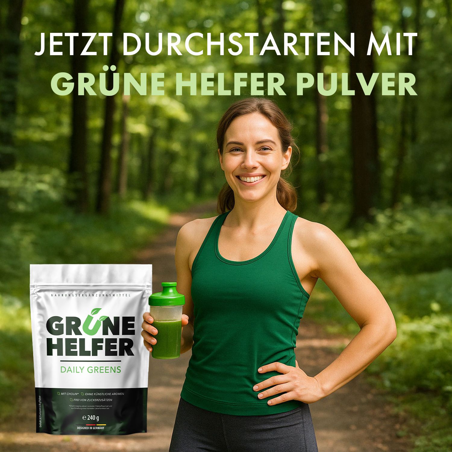 Grüne Helfer Pulver