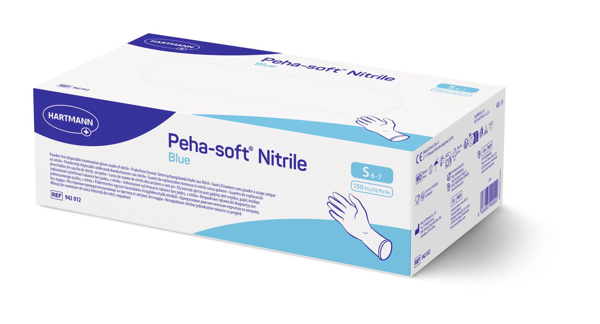 Peha-soft Nitrile Blue S 150 St Handschuhe
