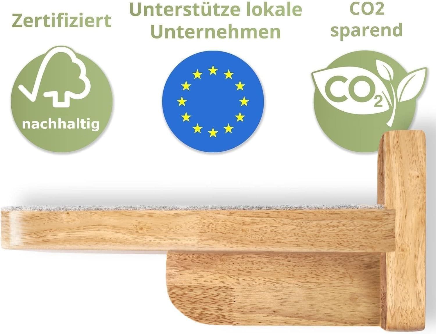 Katzentreppen Wand M (3-teilig)