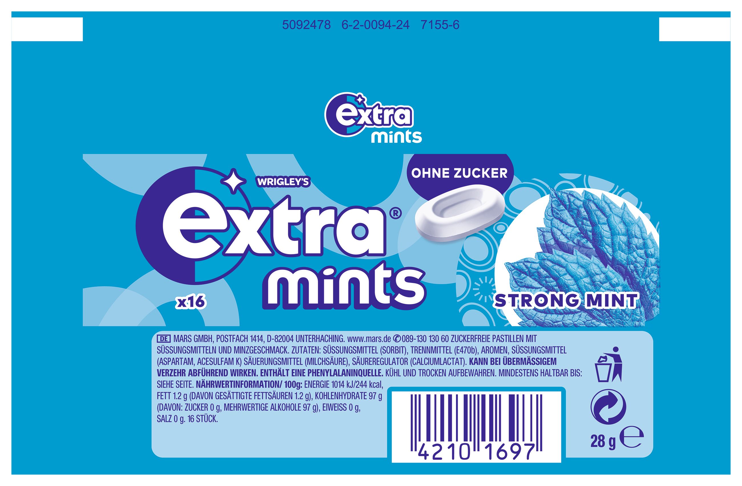 Extra Mints Mix Lutschpastillen Spearmint & Strong Mint