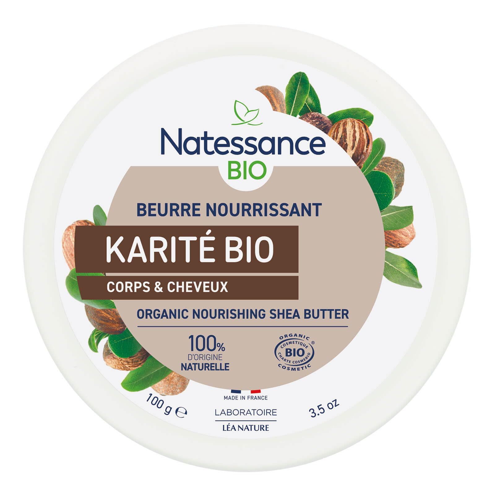 Natessance Bio-Sheabutter 10,1x3,3x3,3 cm Behälter