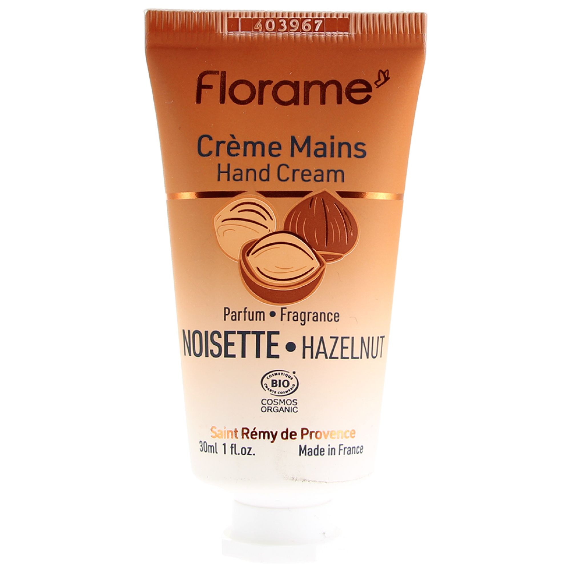 Florame Bio Handcreme (Duft: Haselnuss) 3x4,7x9 cm