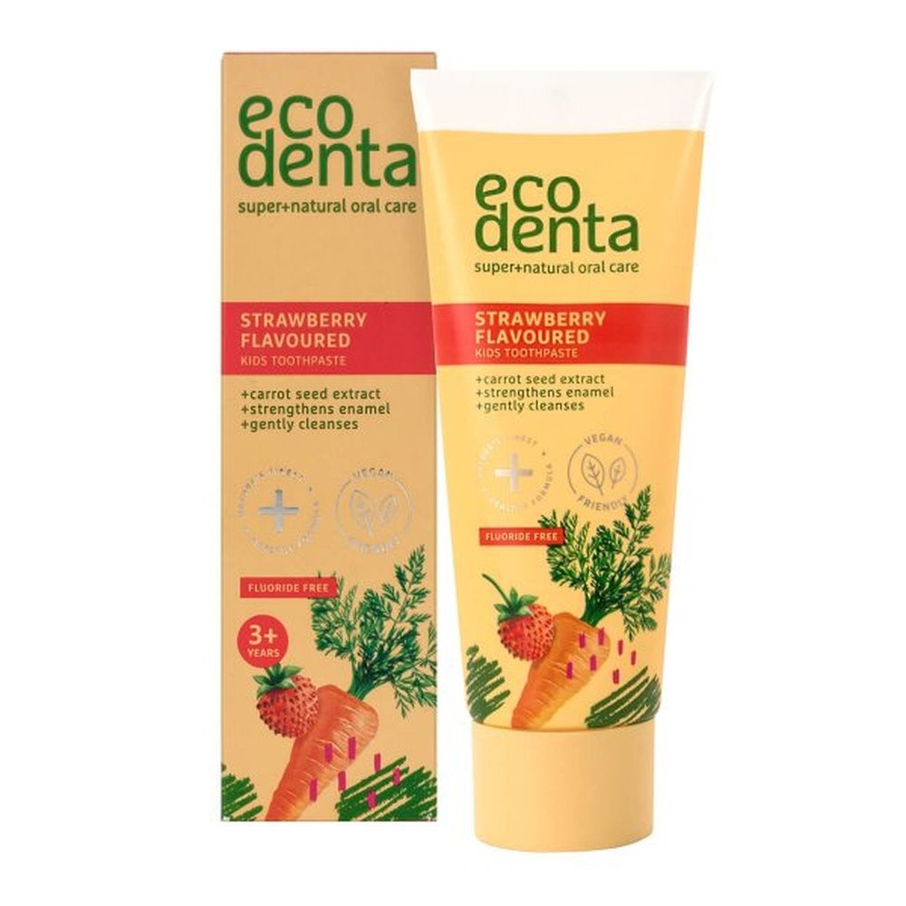 eco denta GREEN LINE Kids Zahnpasta mit Erdbeergeschmack