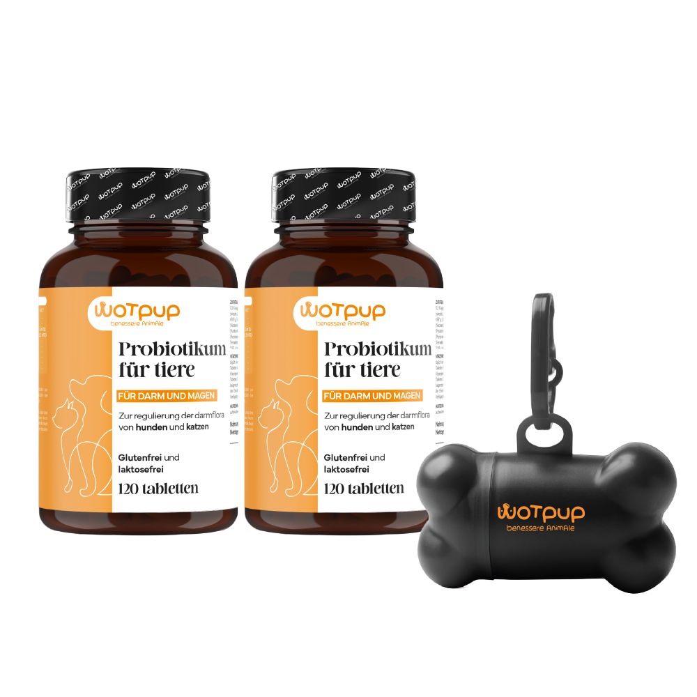 La.ga Sparset | Probiotika Darmflora – Hund & Katze + Kotbeutelspender 240 St