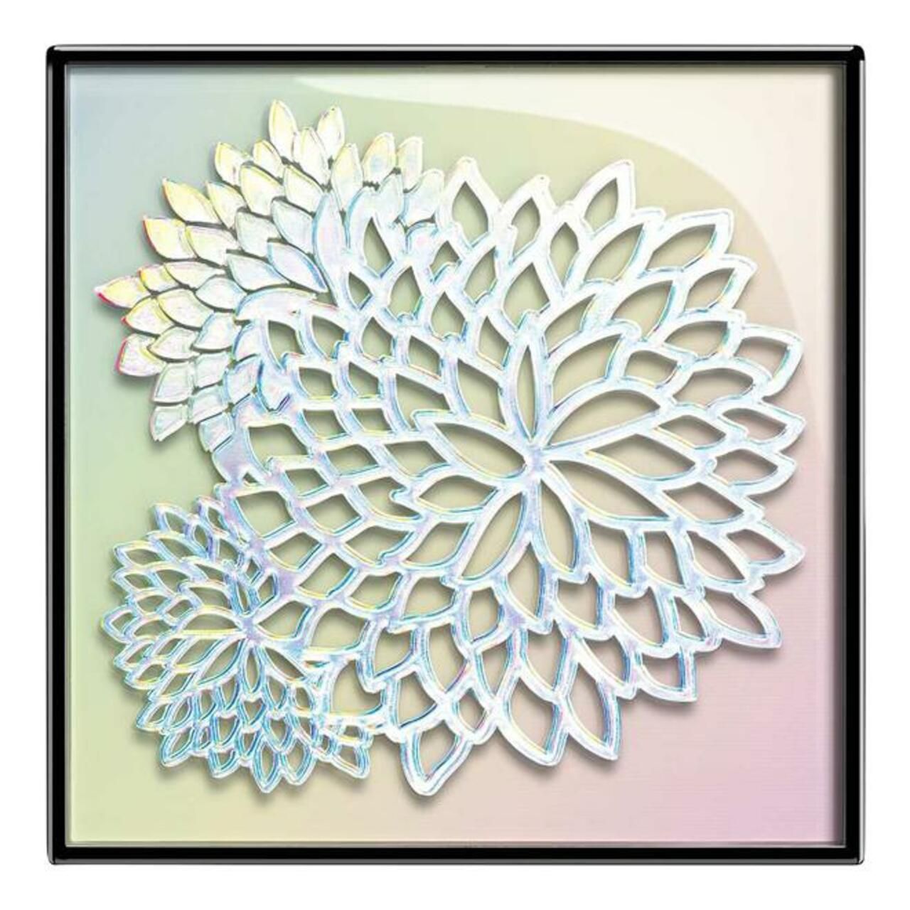 Blush Couture von Artdeco. Kompakte Puder-Blush-Palette mit floralem Muster. Schwarzer Rahmen.