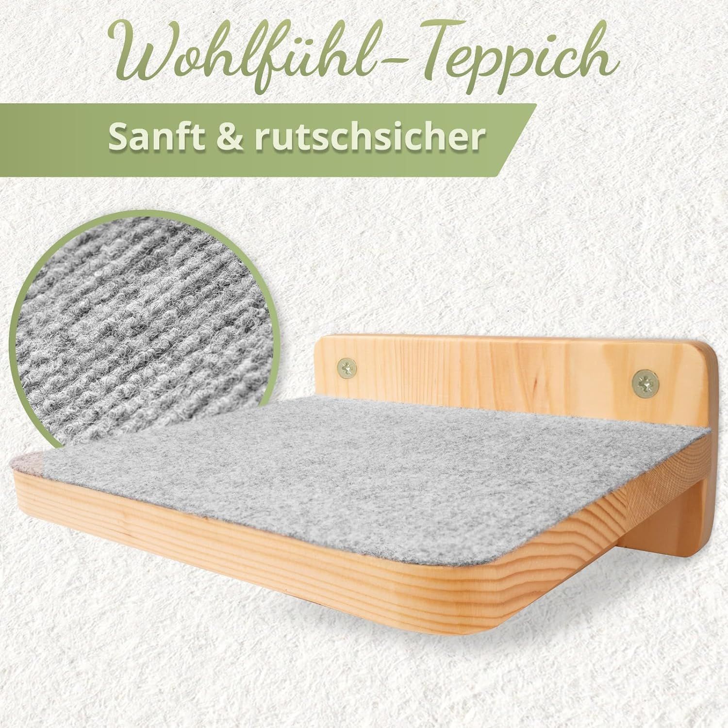 WOOWOOD® Katzentreppen Wand XL (3-teilig)