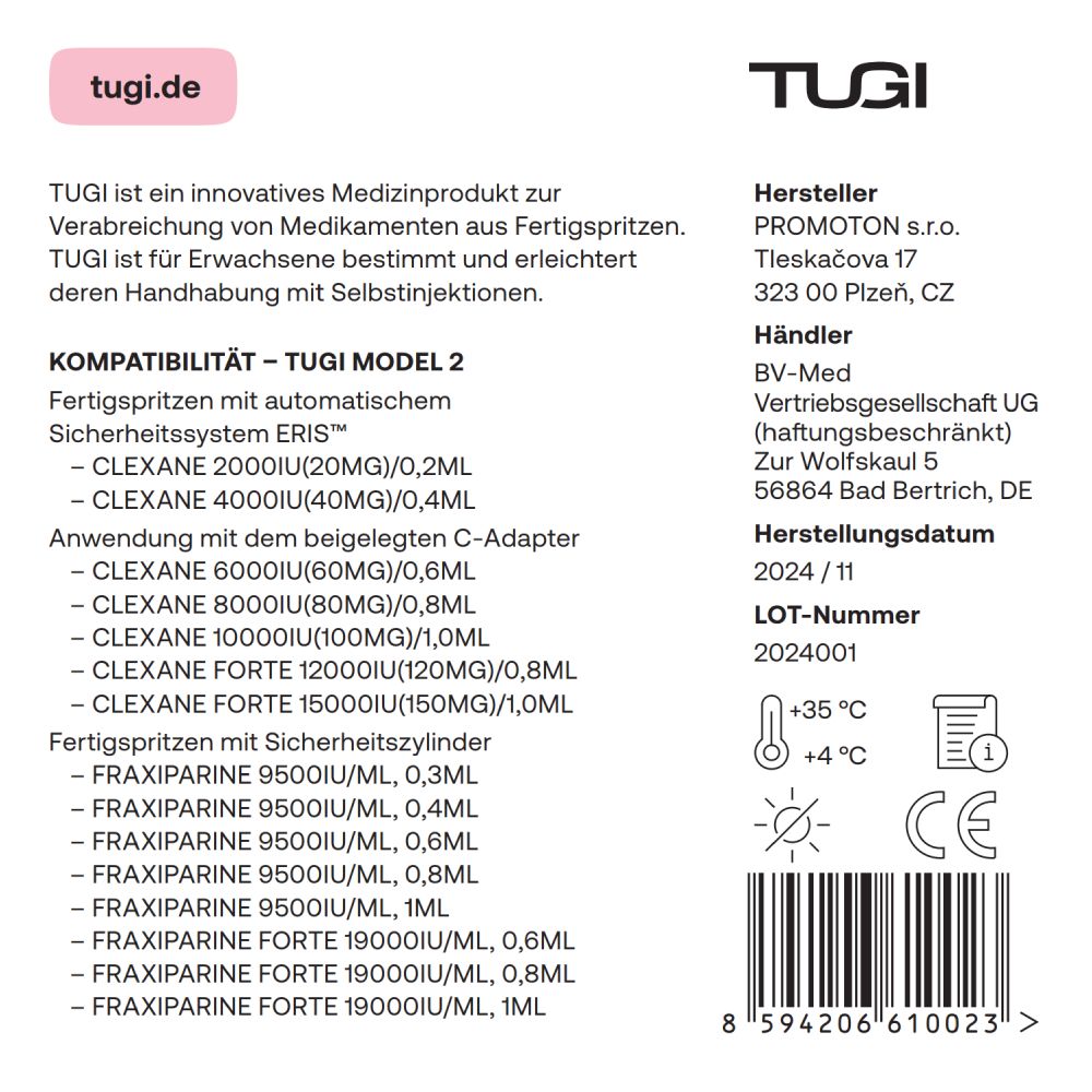 TUGI Model 2 Medizinische Spritzenhilfe