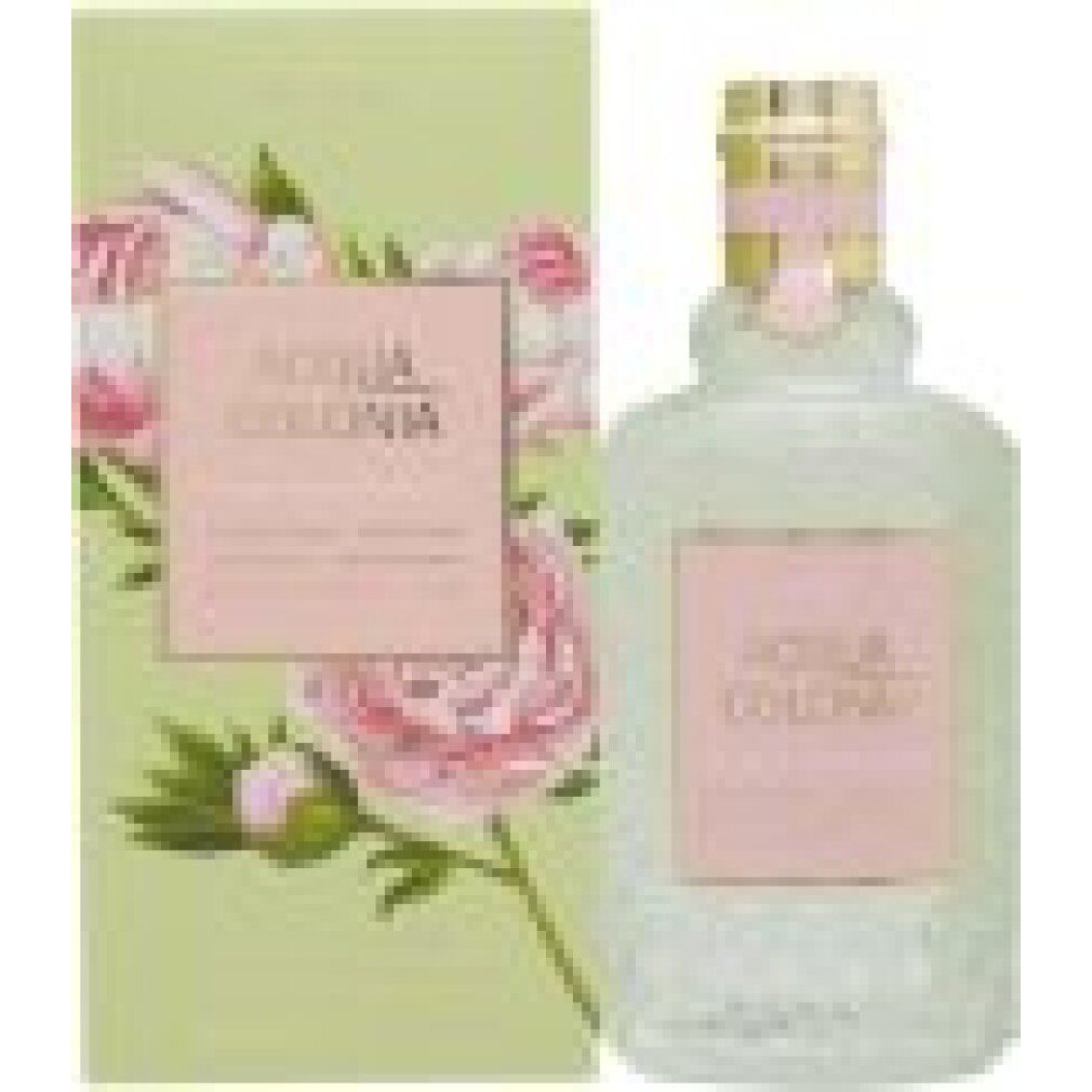 No.4711 Acqua Colonia, Peony & Sandalwood Eau de Cologne Flakon und Geschenkbox mit Pfingstrosenmotiv.