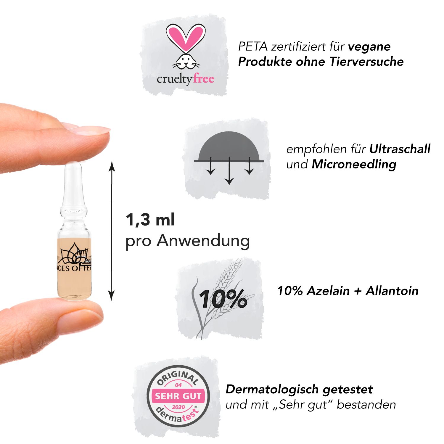 FACES OF FEY 10% Azelain Booster Ampullen