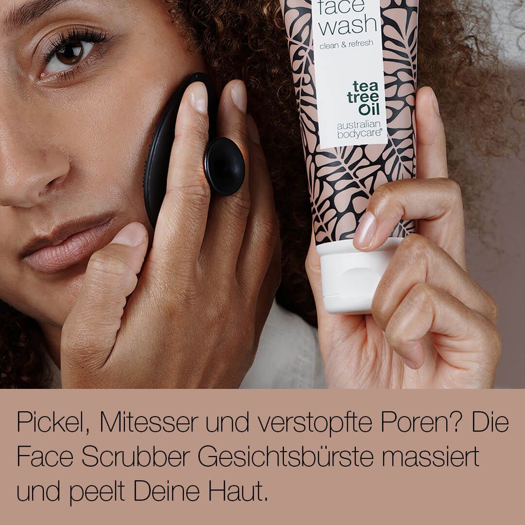 Australian Bodycare Gesichtsbürste für tägliche Reinigung und Peeling bei Pickeln